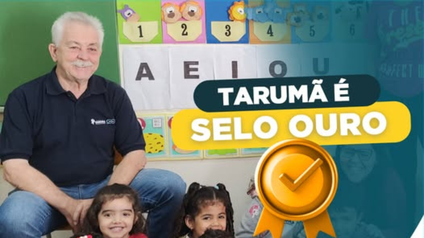 Com nota máxima de 100 pontos, Tarumã celebra a conquista do Selo Nacional Ouro pelo compromisso “Criança Alfabetizada”