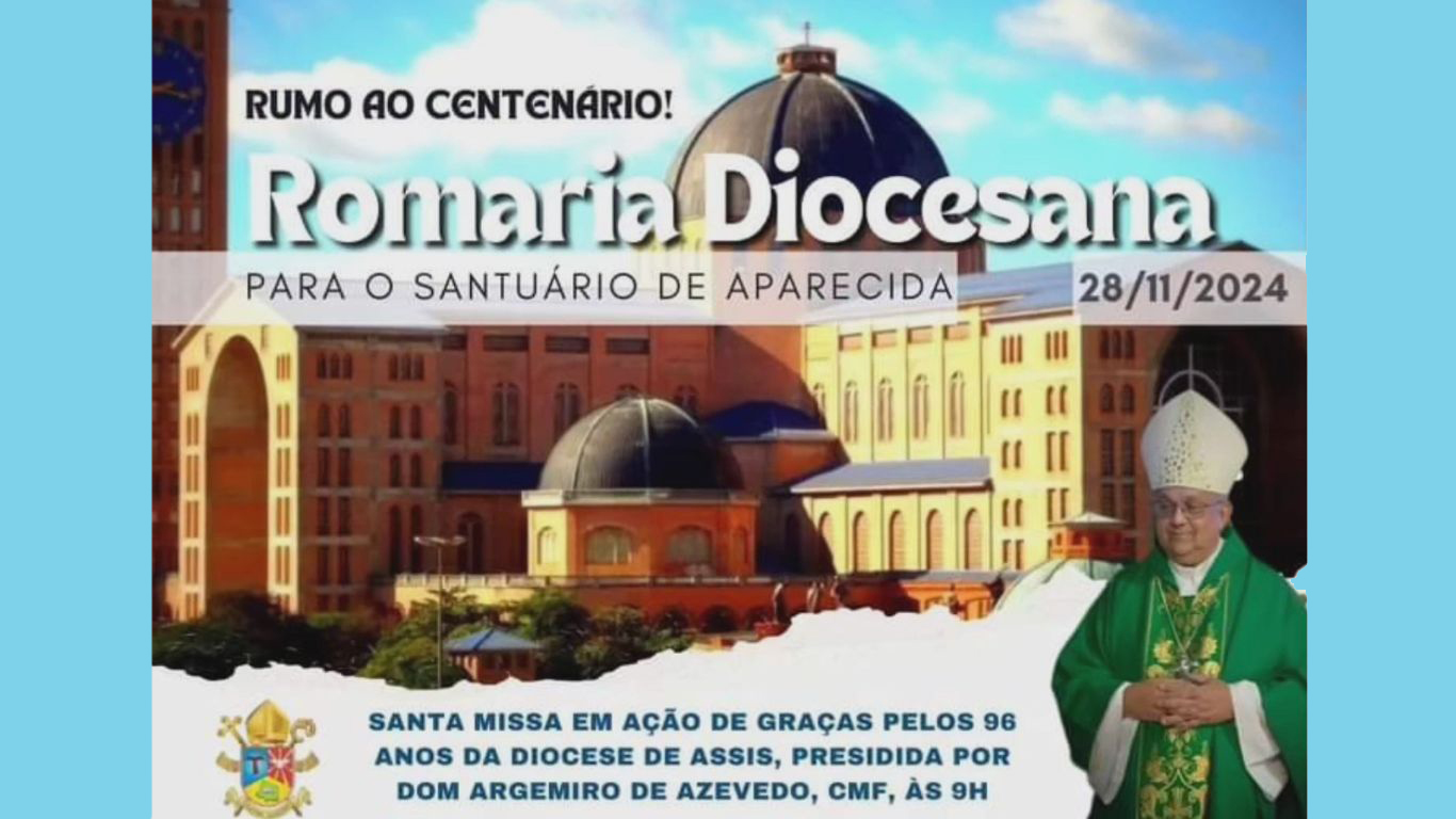 Diocese de Assis promove romaria ao Santuário de Aparecida como parte das celebrações rumo ao centenário