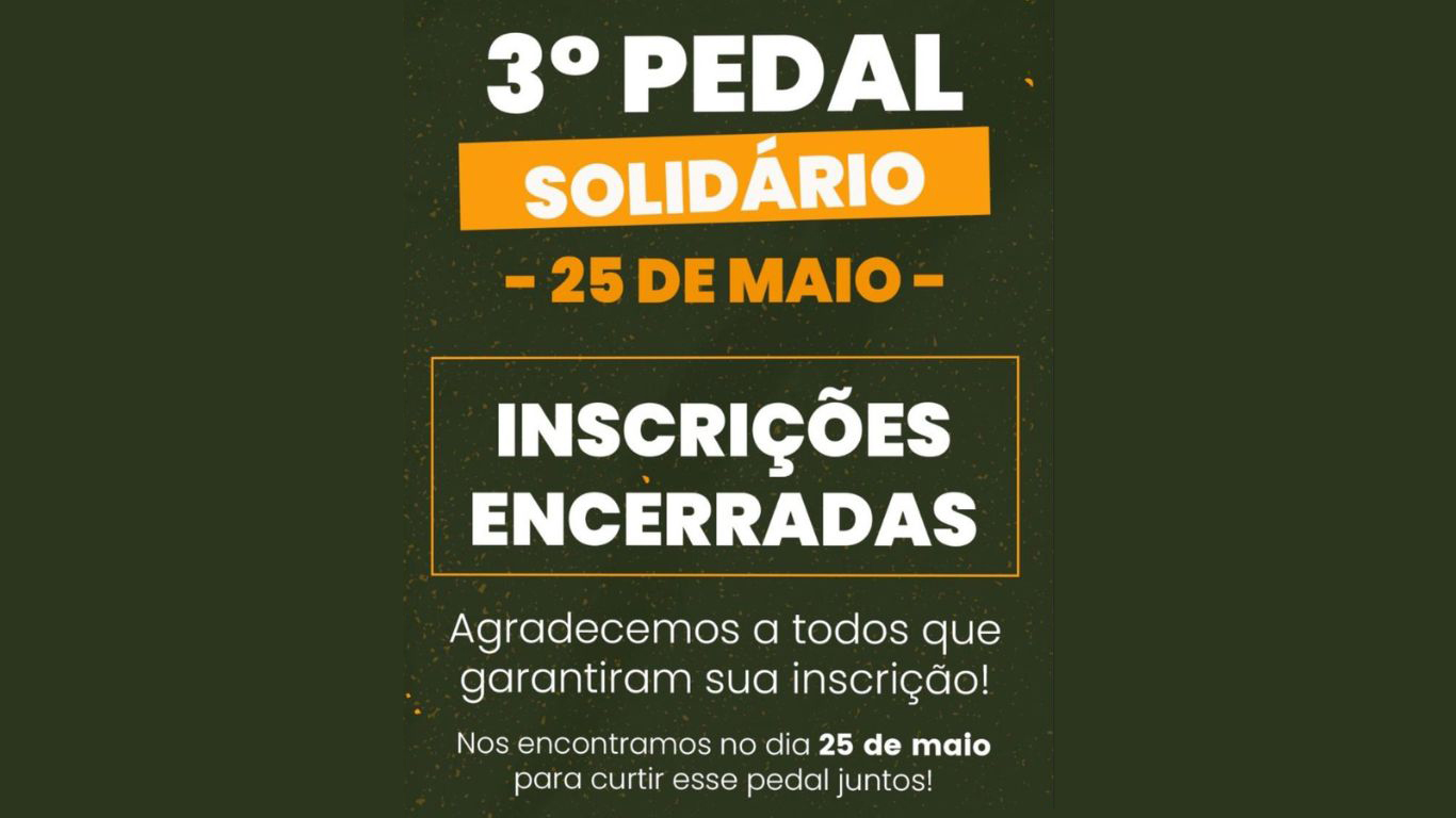 Com mais de 440 inscritos, 3º Pedal Solidário de Cruzália encerra inscrições