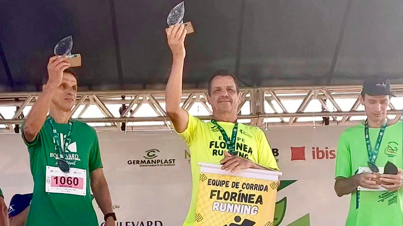 Atleta da equipe Florínea Running conquista 1º lugar em categoria na Meia Maratona Boulevard, em Londrina
