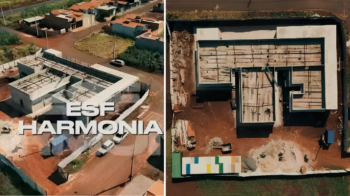 Obras da ESF Harmonia, em Tarumã, atingem 60% de execução