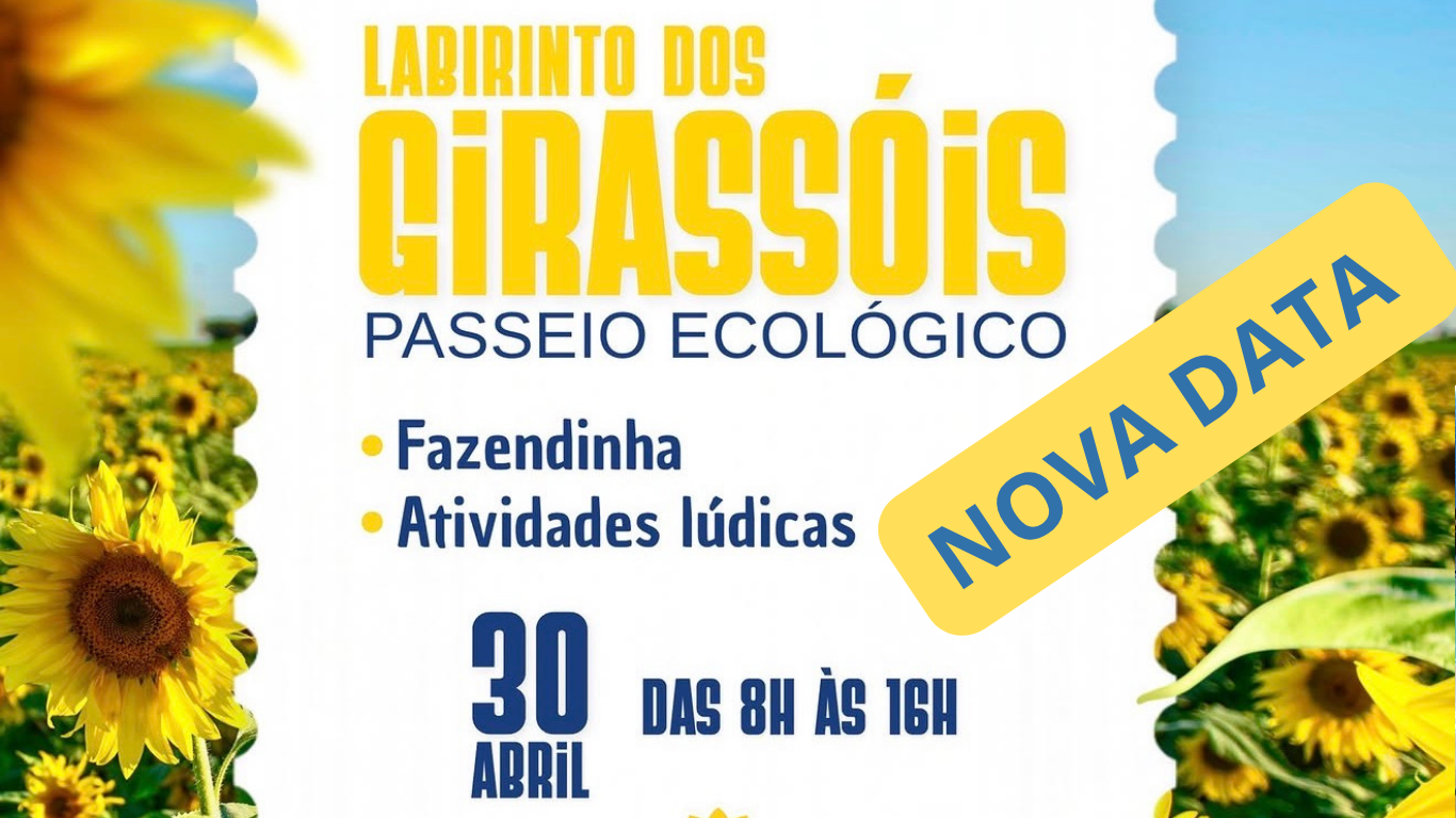 Visitação ao Labirinto dos Girassóis em Cruzália é adiada e será realizada no dia 30 de abril