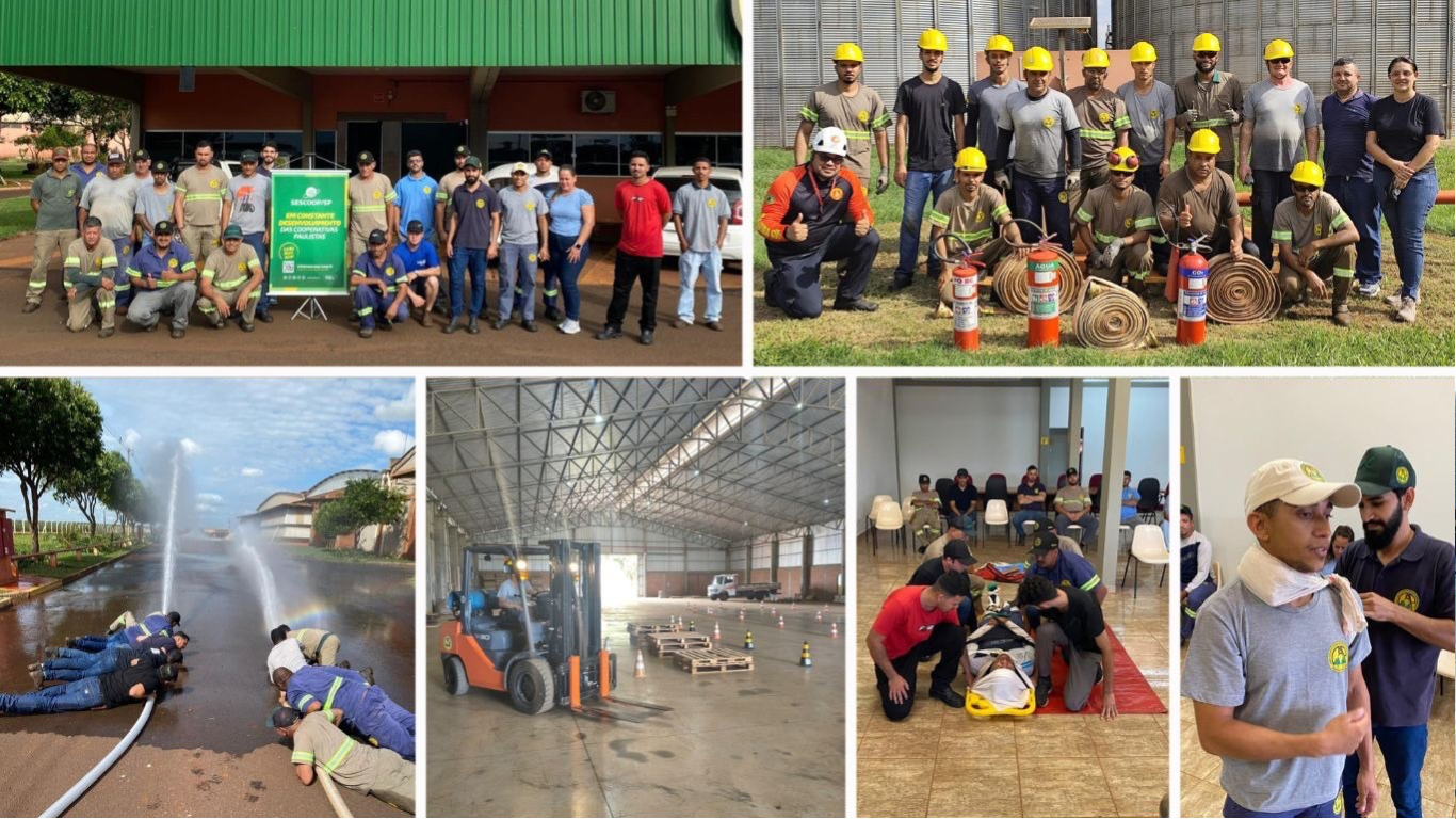 Durante a entressafra, Cooperativa de Pedrinhas Paulista promove período de treinamentos em Segurança no Trabalho