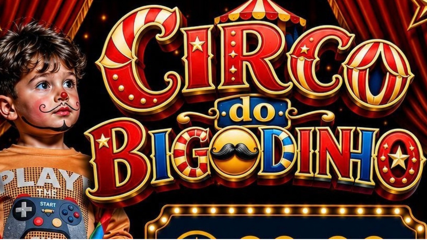 Apresentação gratuita do Circo do Bigodinho ocorre dia 30, em Florínea