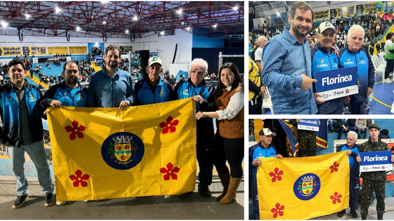 Autoridades de Florínea participam da abertura dos Jogos da Melhor Idade em Assis