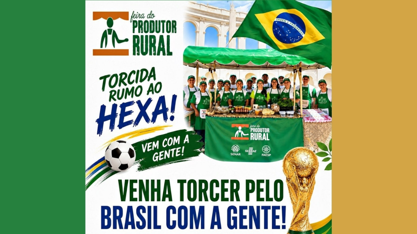 Feira do Produtor Rural de Pedrinhas Paulista ocorre no sábado e terá telão para o jogo da Seleção Brasileira