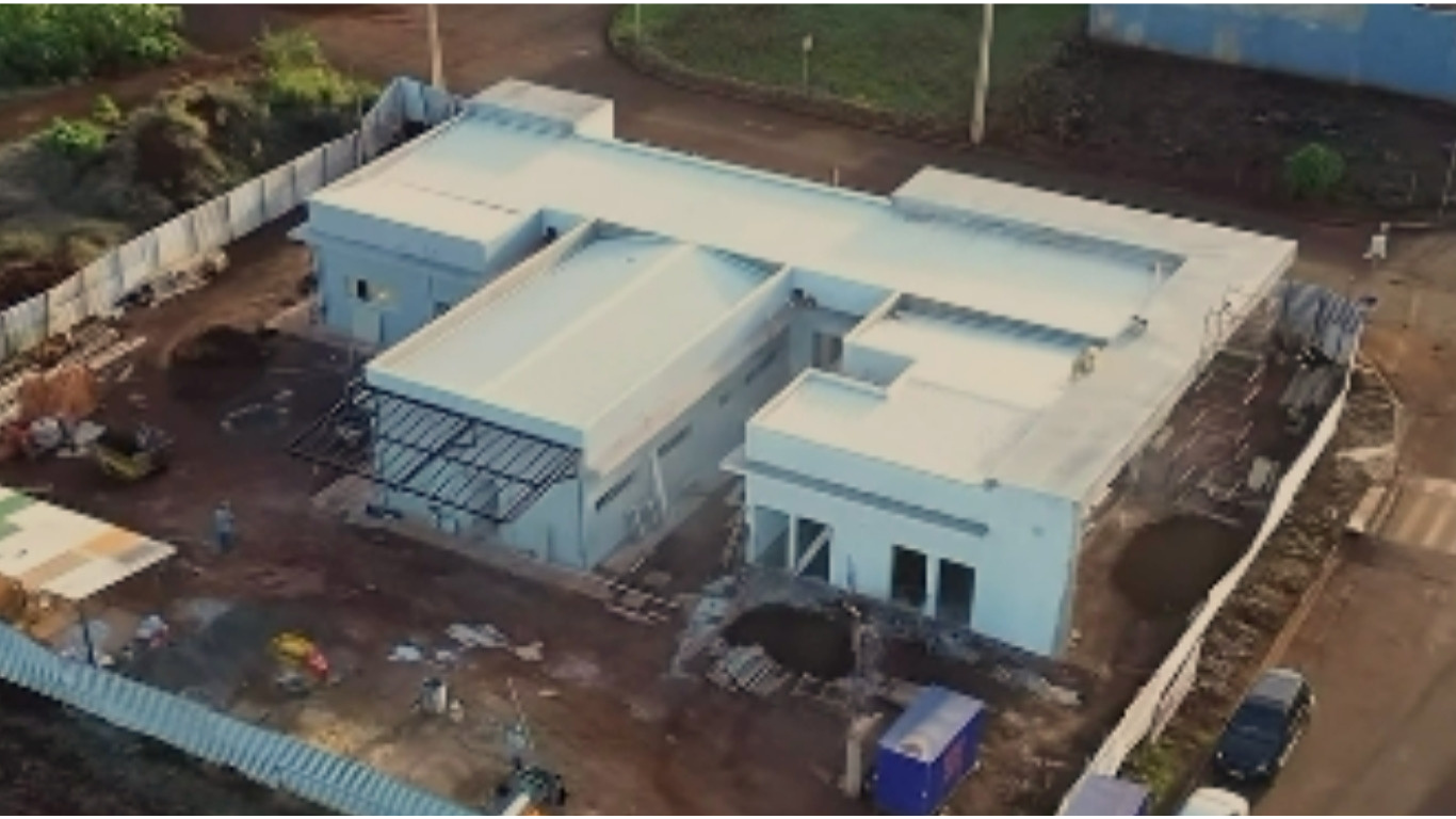 Obra da nova unidade ESF Harmonia, de Tarumã, ultrapassa 70% de execução