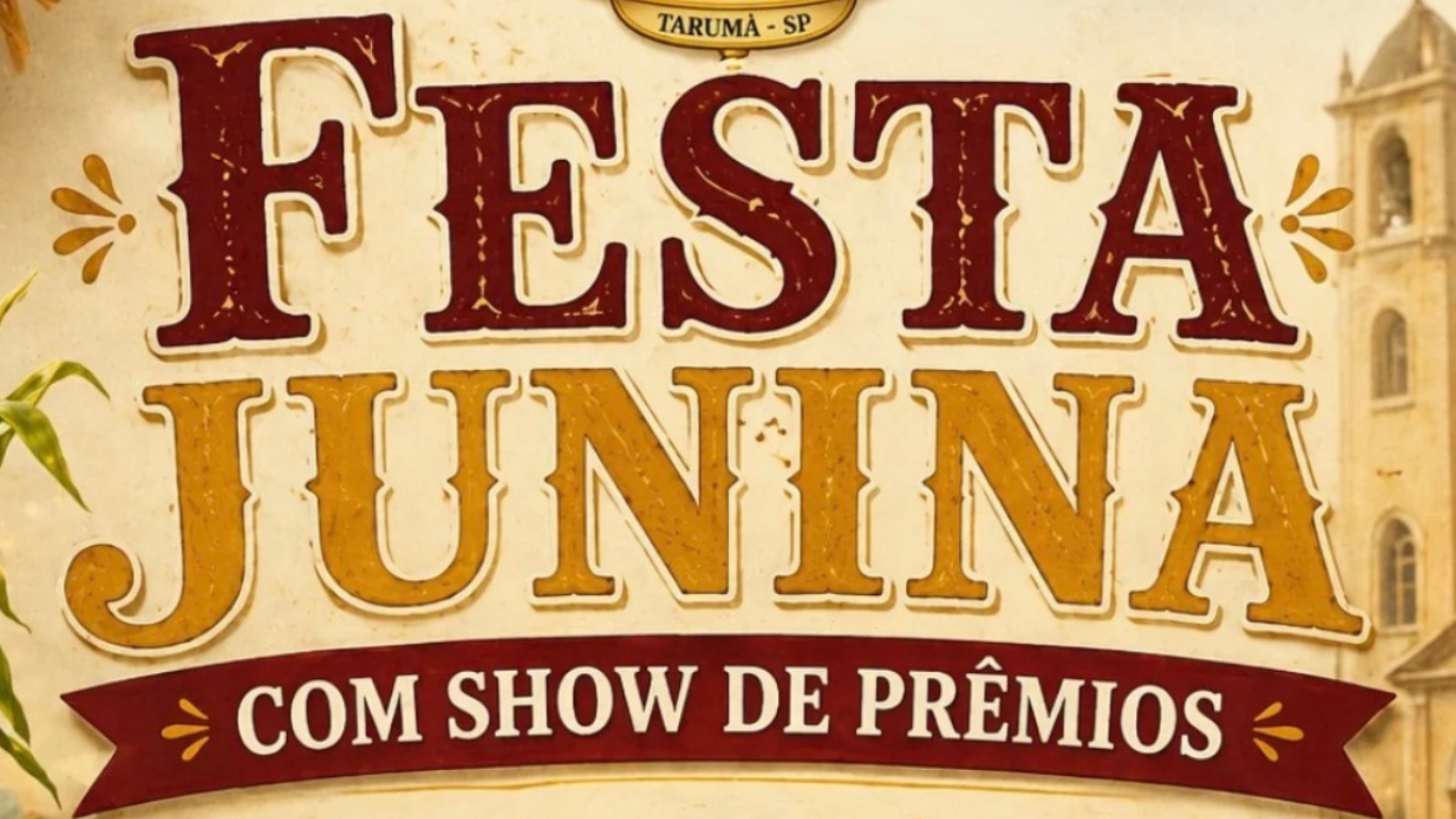 Festa Junina da Paróquia Santo André começa nesta sexta-feira e terá três dias de programação em Tarumã