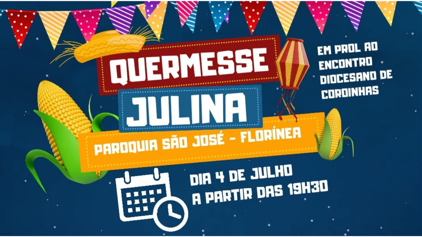 Quermesse Julina da Paróquia de Florínea vai arrecadar recursos para Encontro Diocesano de Coroinhas