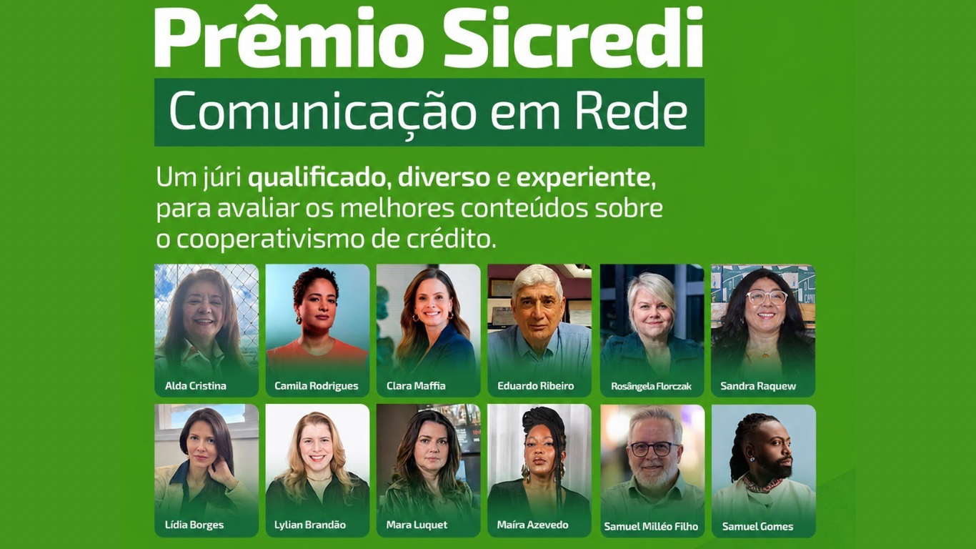 Prêmio Sicredi Comunicação em Rede reúne grandes nomes do jornalismo brasileiro em seu júri