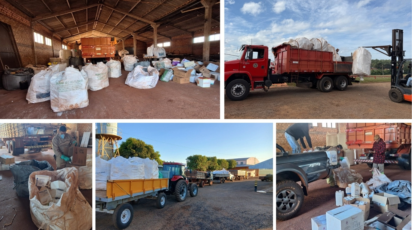 Cooperativa de Pedrinhas Paulista recolhe embalagens vazias de defensivos agrícolas na matriz e filiais