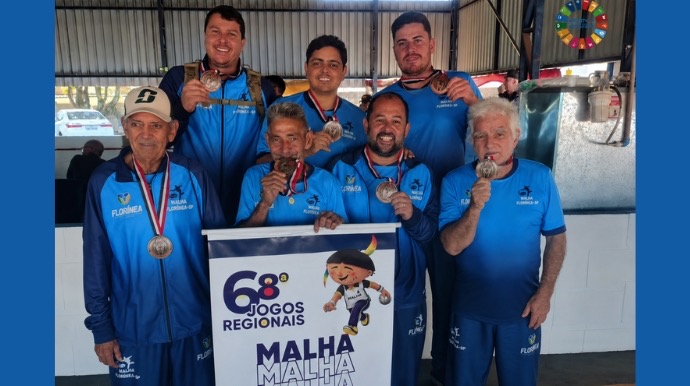 Equipe de malha de Florínea conquista bronze nos Jogos Regionais