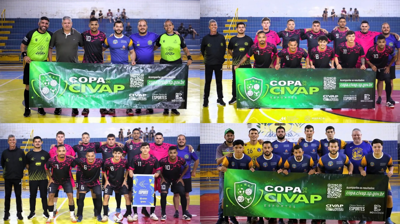 Copa CIVAP 2026 reúne atletas e torcida em mais uma rodada de futsal em Maracaí