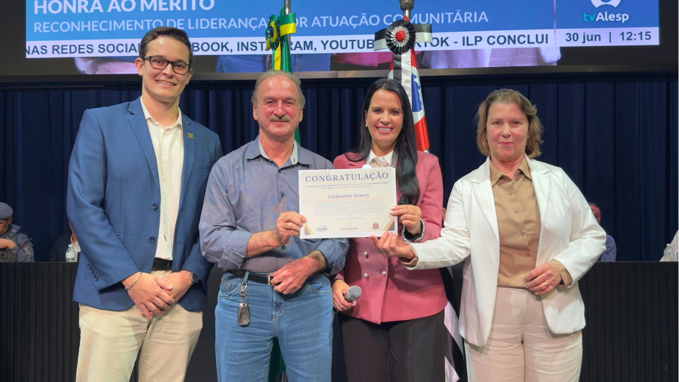 Empresários de Tarumã, Miro e Marilete Avanzi recebem homenagem da deputada Letícia Aguiar