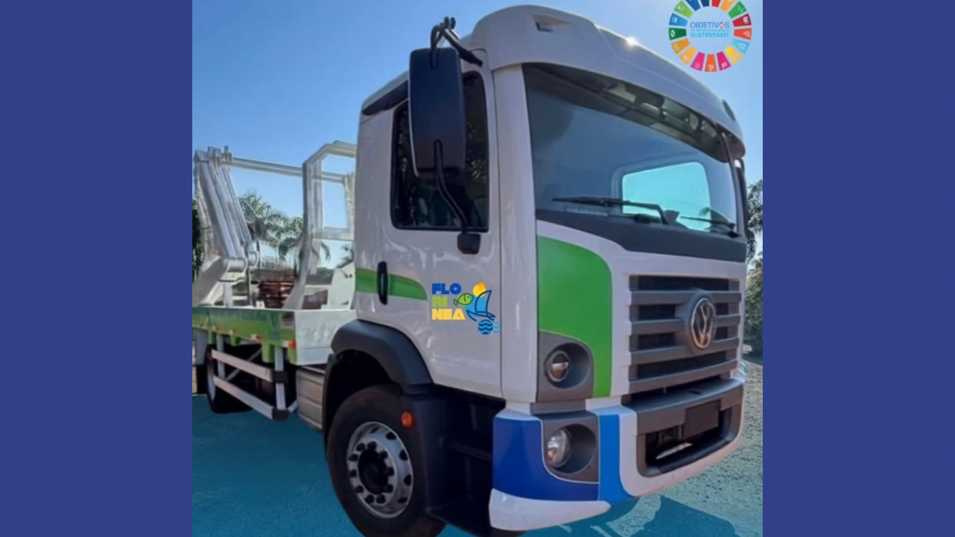Novo caminhão fortalece serviços de limpeza urbana em Florínea