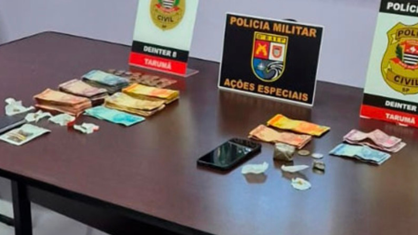Dois homens são presos em operação conjunta de combate ao tráfico em Tarumã