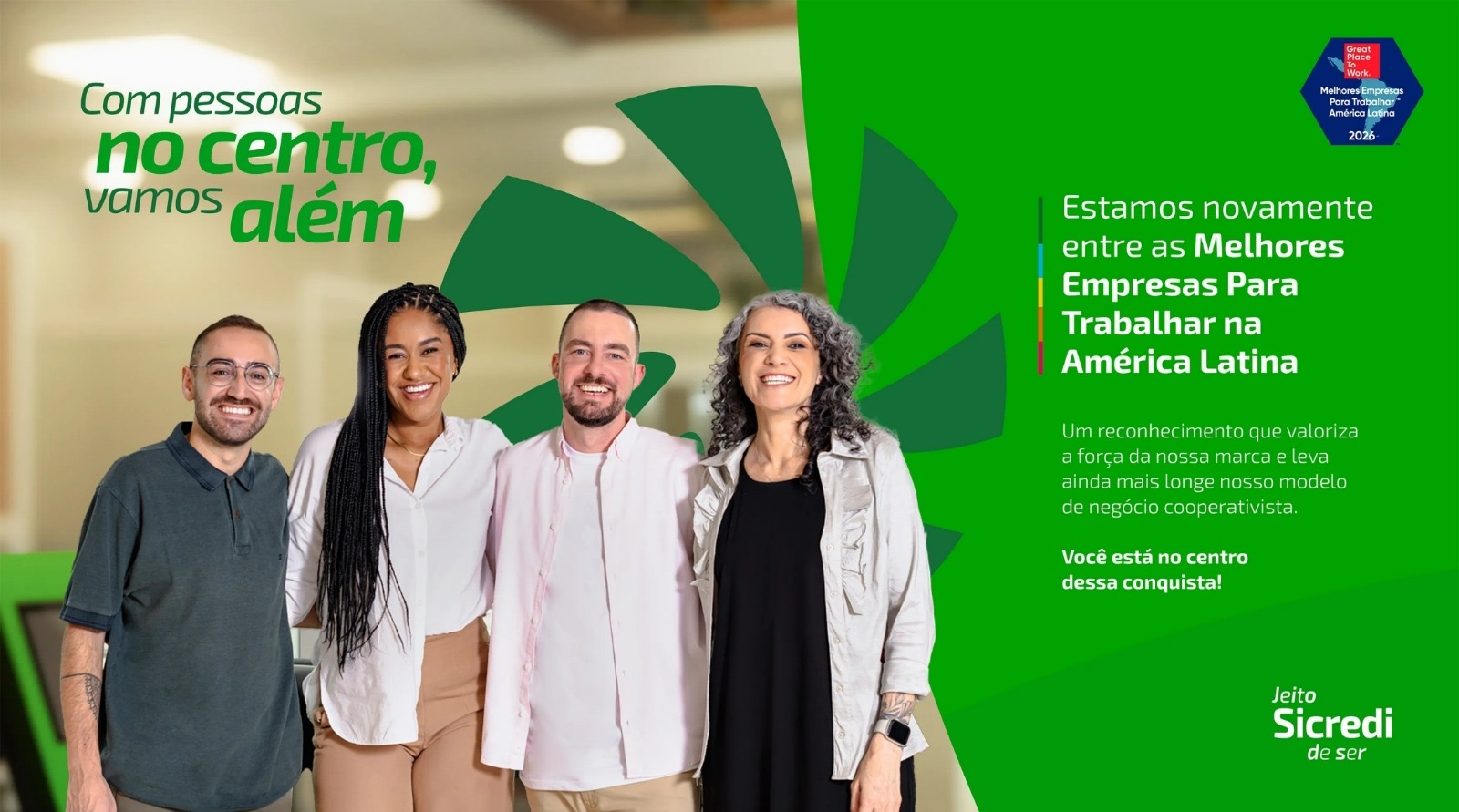 Sicredi está entre as Melhores Empresas para Trabalhar na América Latina pelo segundo ano consecutivo