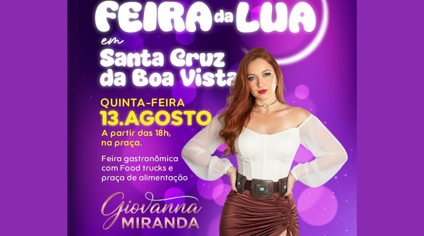 Feira da Lua de Maracaí será realizada nesta quinta-feira em Santa Cruz da Boa Vista
