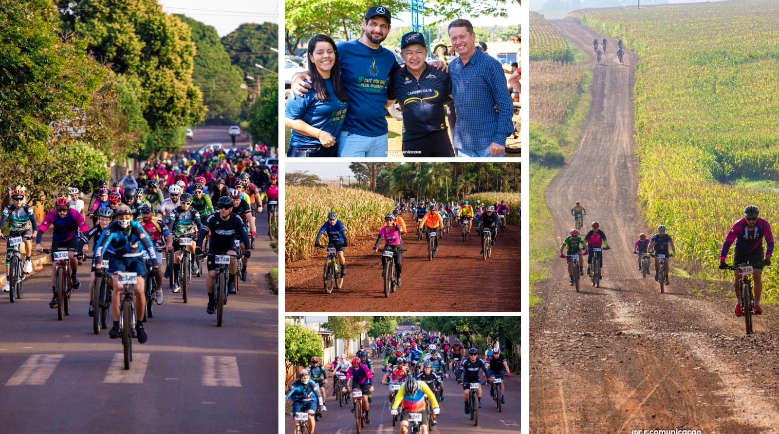 Mais de 400 ciclistas participam do 5º Café com Bike e movimentam Florínea em manhã de esporte e integração