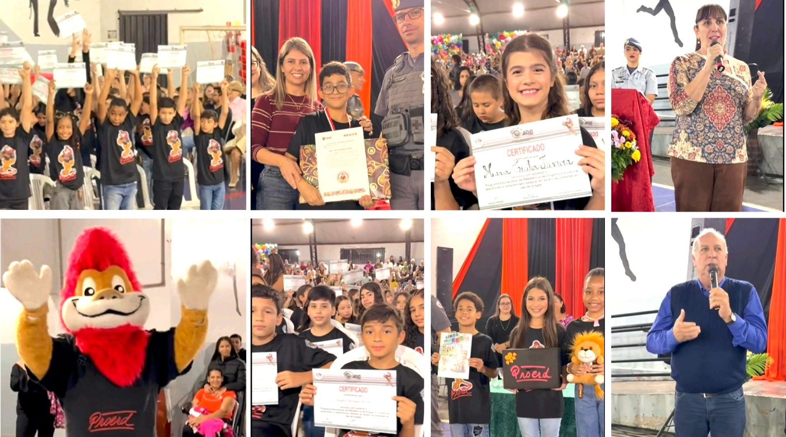 Formatura do Proerd reúne alunos dos 5º anos da Rede Municipal de Tarumã