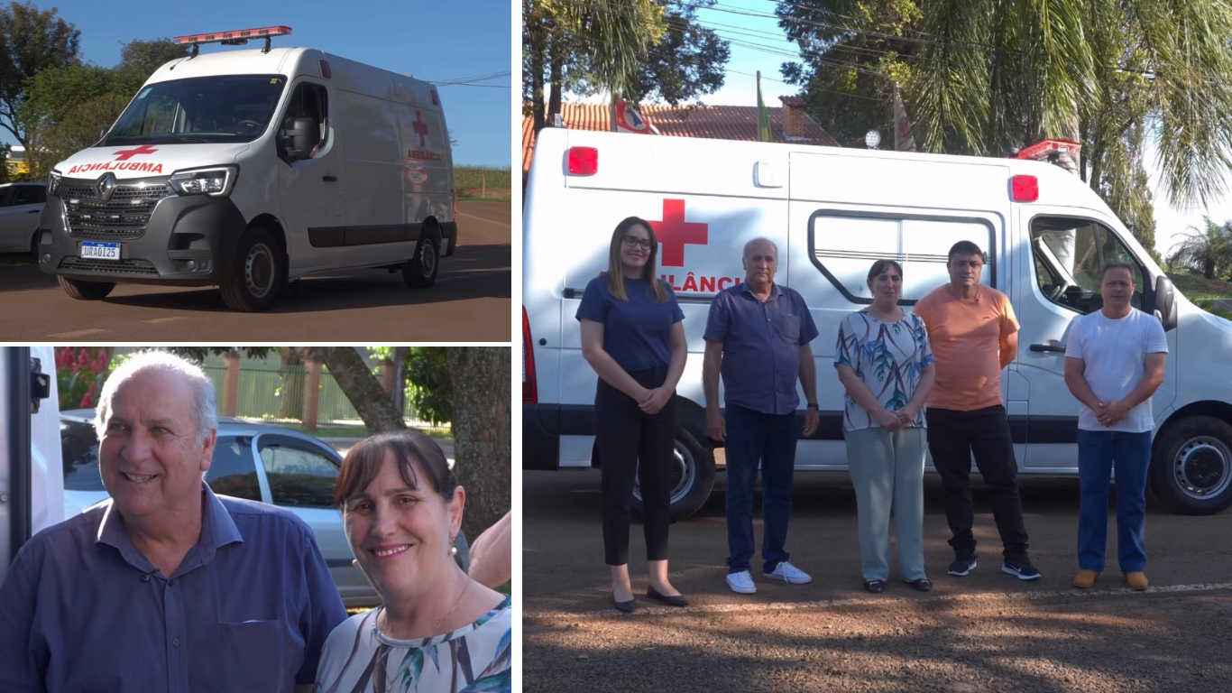 Nova ambulância 0 km amplia estrutura da Saúde de Tarumã