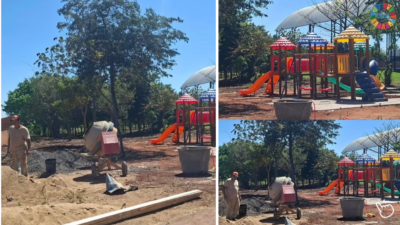 Prefeitura de Florínea realiza melhorias em parquinho do Jardim São José