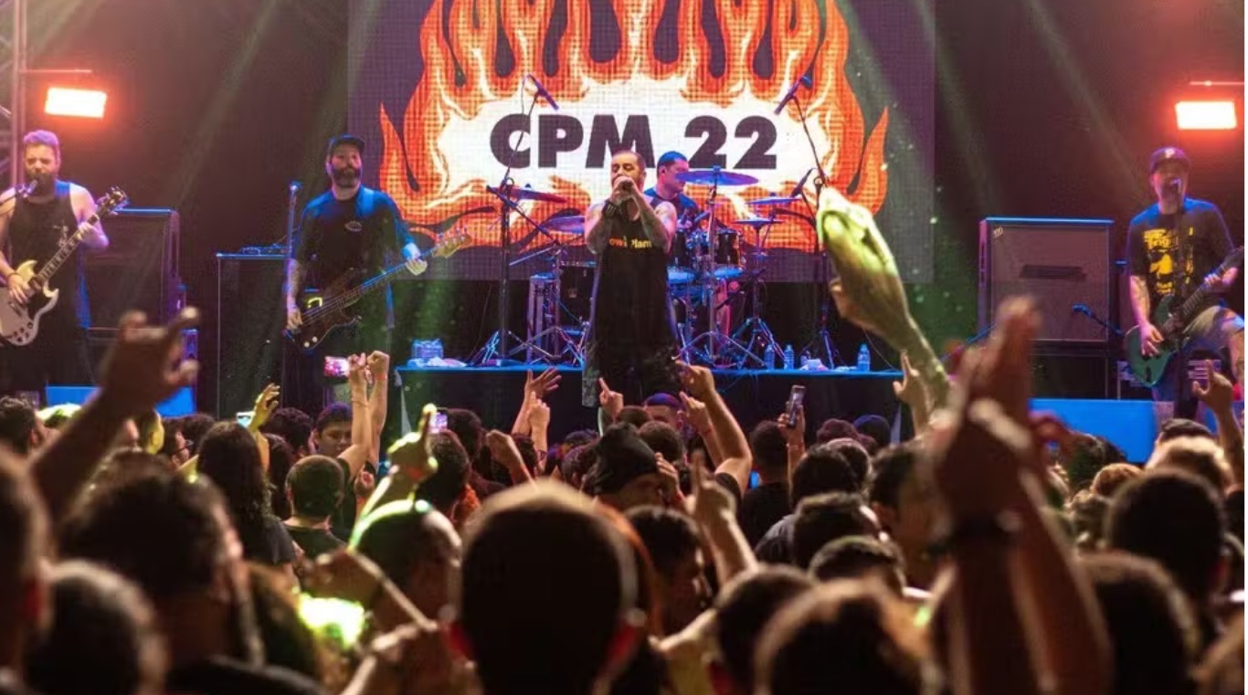 Rock Caramujo começa nesta sexta-feira em Palmital com show do CPM 22