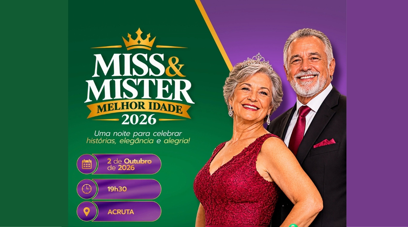 Evento Miss e Mister Melhor Idade 2026 abre as comemorações dos 99 anos de Tarumã