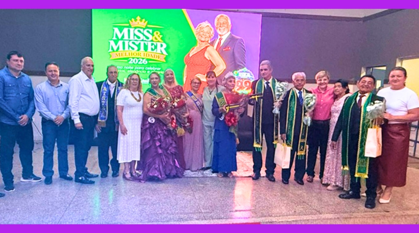 Miss e Mister Melhor Idade 2026 são eleitos em Tarumã