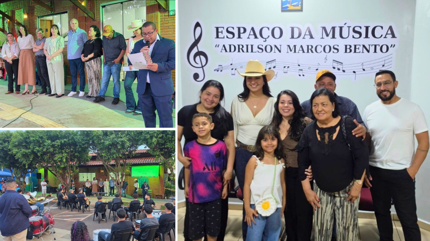 Tarumã inaugura espaço dedicado à música e homenageia Adrilson Marcos Bento