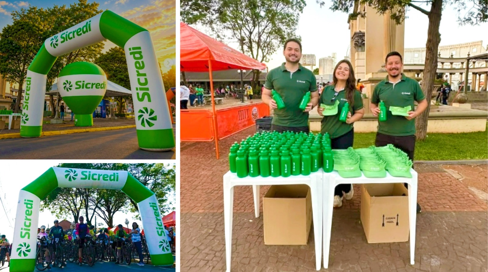 Agência do Sicredi presente no 3º Pedal de Pedrinhas Paulista
